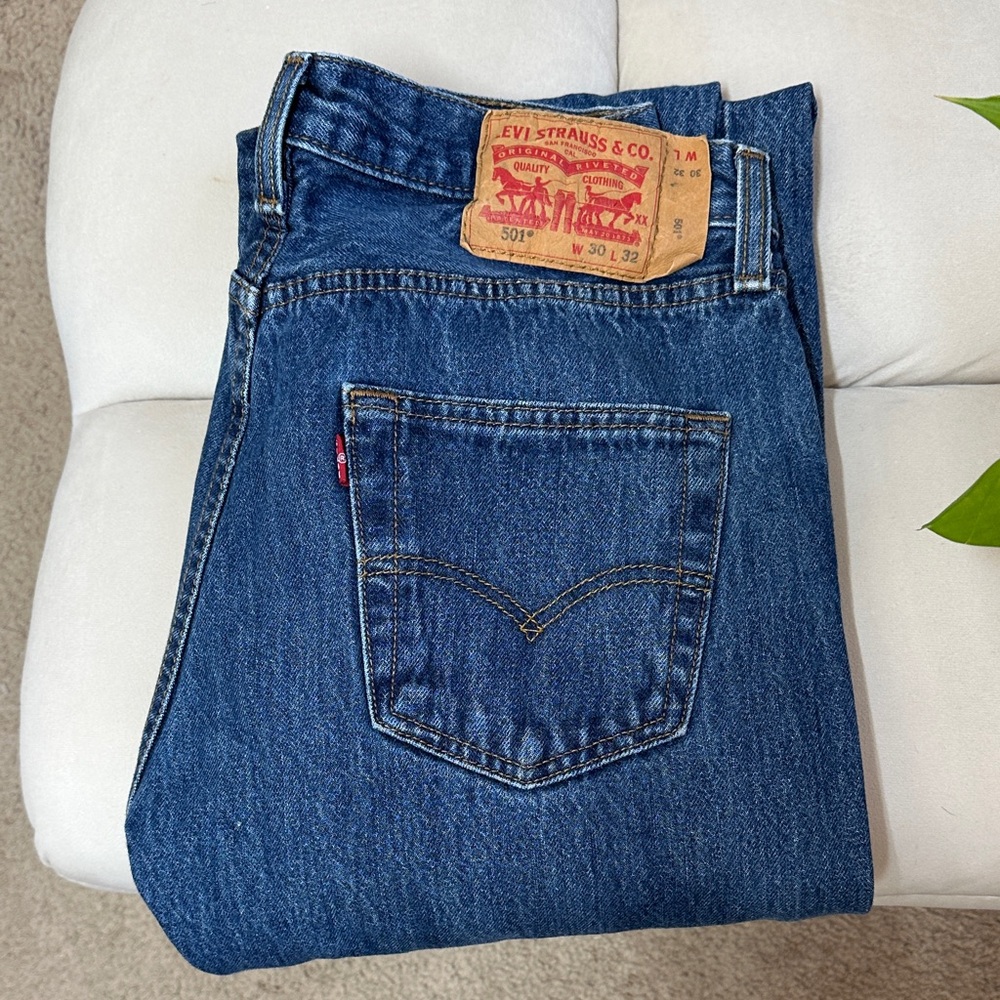 Levi's Men's 501 Dark Wash Jeans